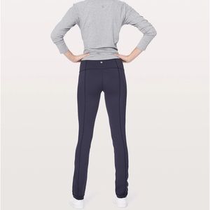 Lululemon Leggings Full-Length High-Waisted Streamlined Stretchable Black W US 4